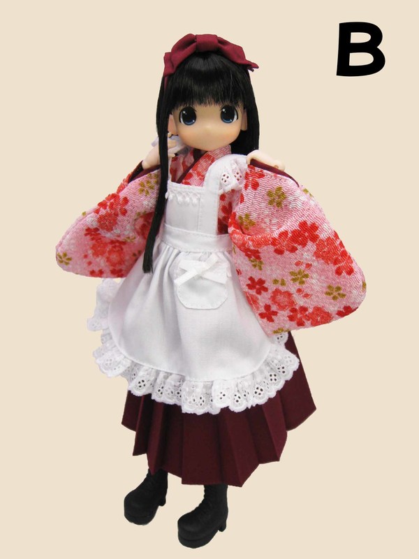 Moko-chan [120877] (Kimono Maid, Red Cherry Blossom), Mama Chapp Toy, Obitsu Plastic Manufacturing, Action/Dolls, 1/6